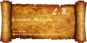 Lucskai Melinda névjegykártya